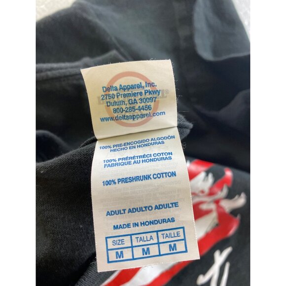 United States Of America "Love It Or Leave It" Black T-Shirt Medium USA Patriot - Picture 4 of 5